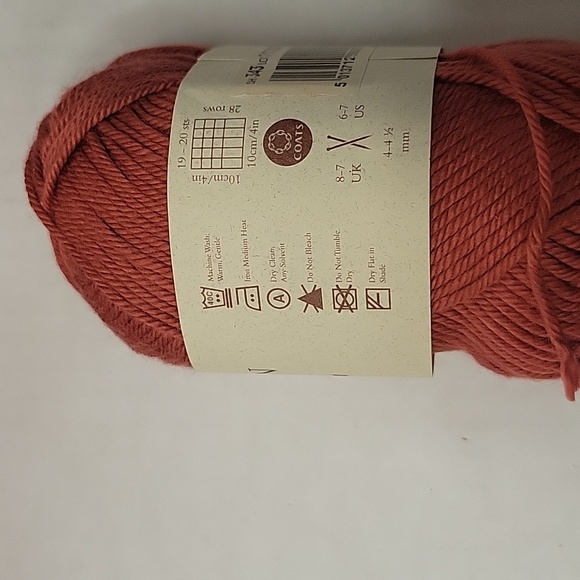 6 Skeins Rowan Handknit Cotton Yarn in  Color 343 - Picture 4 of 4